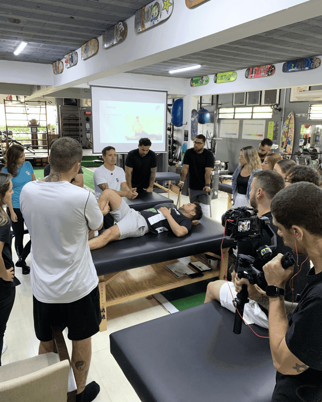 Equipe Aktion Paz em ação